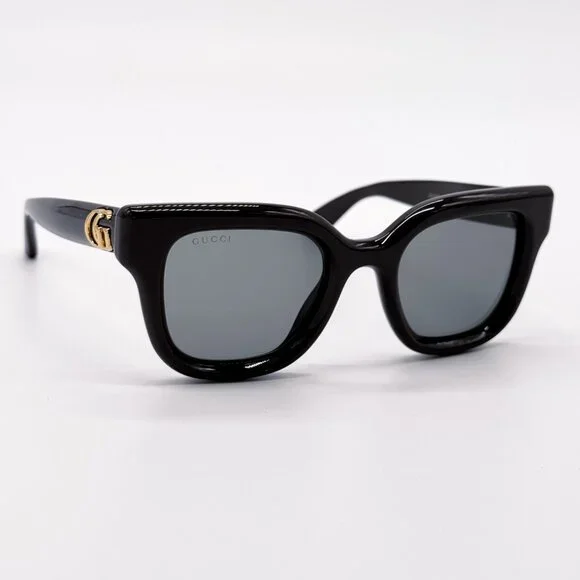 NEW GUCCI GG1828S004 SHINY SOLID BROWN WOMEN SUNGLASSES GUCCI display picture 1